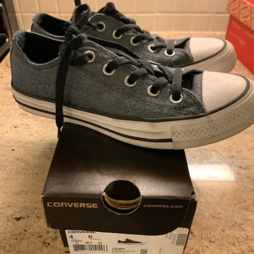 Converse All Stars Grey Denim (Blk/wht/blk)